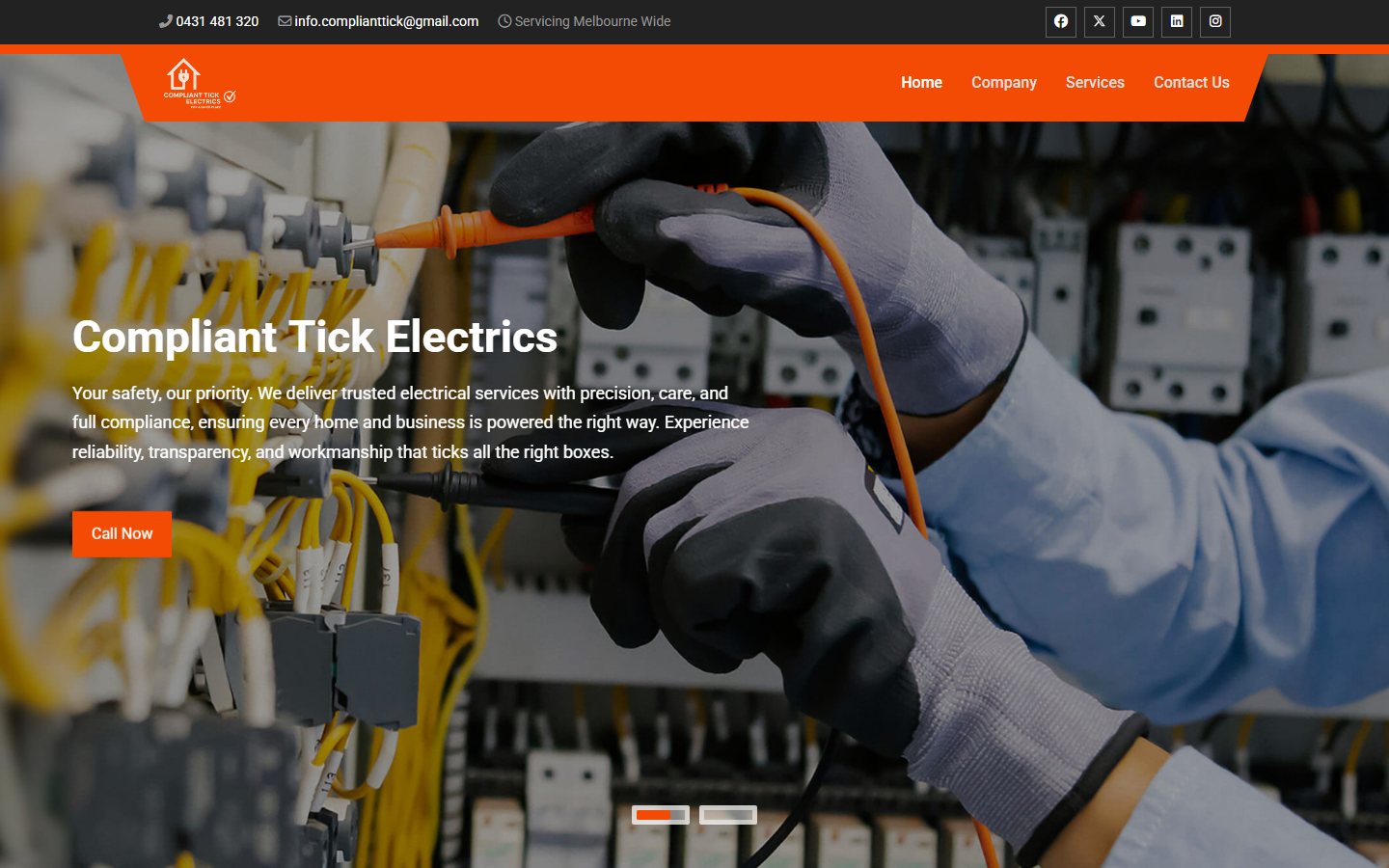 CompliantTick — desktop homepage screenshot