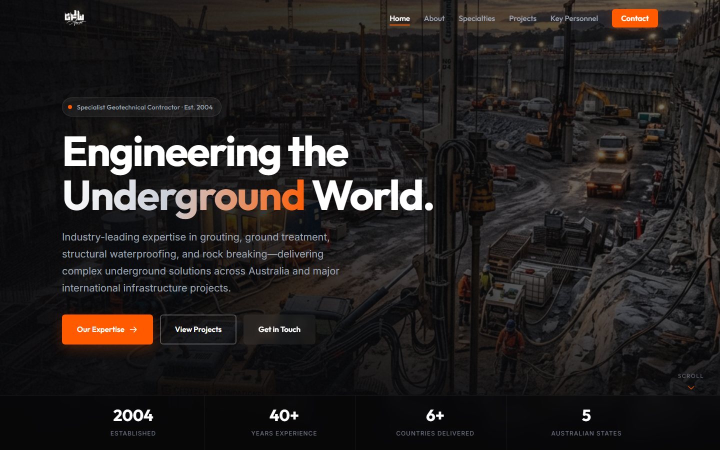GFW Australia — desktop homepage screenshot