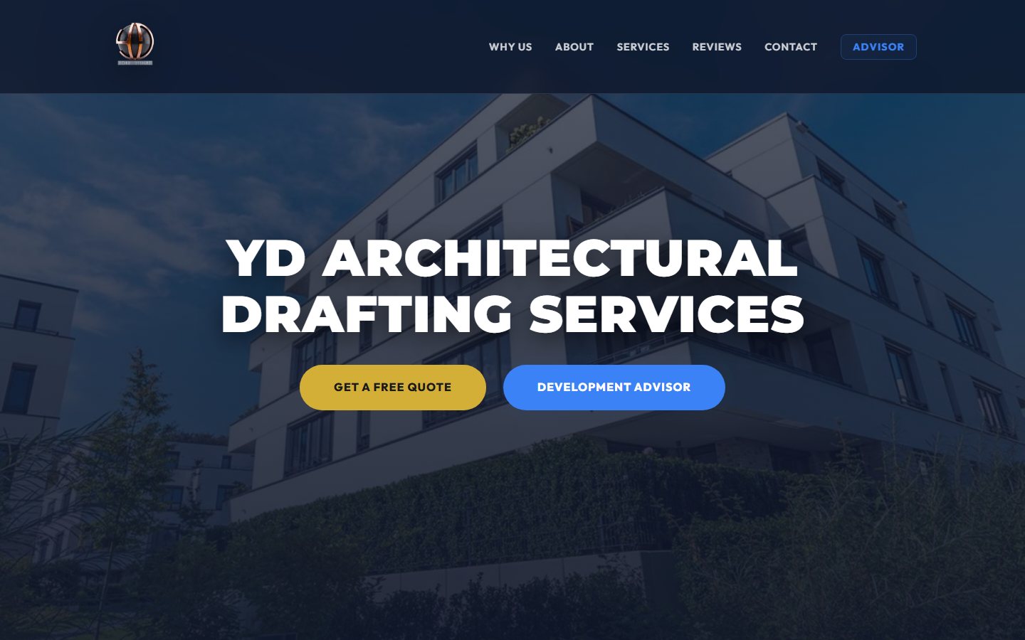 Y&D Plans — desktop homepage screenshot